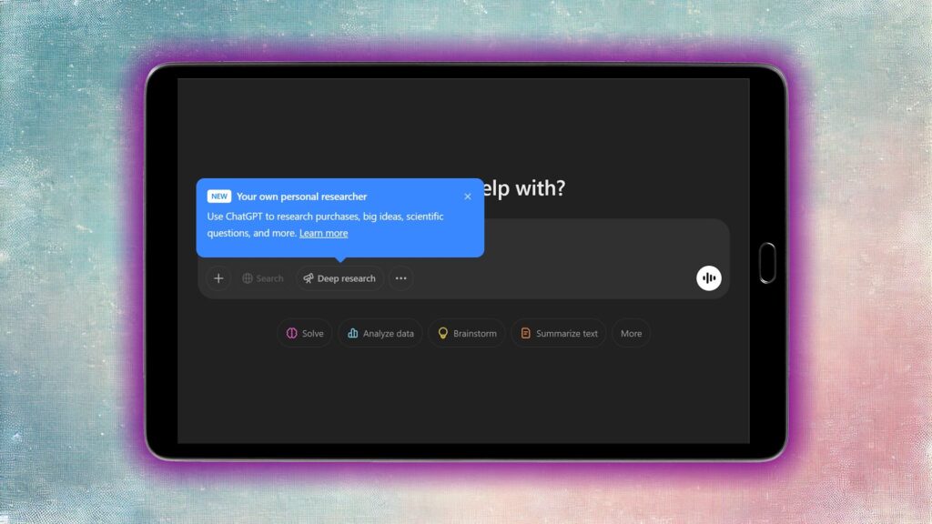 chatgpt’s-deep-research-tool-is-rolling-out-to-plus-users,-and-you-can-use-it-now